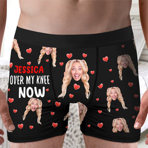 Couple Boxer - Custom photo Men & Women Boxer Briefs- Funny Couple Gift - Boxer Briefs - GoDuckee