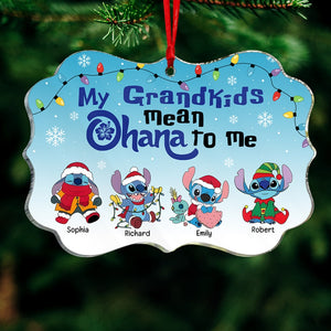 Grandparents-Personalized Medallion Acrylic Ornament- Gift For Family- Christmas Gift- PW-MALGDK- 05htqn021123 - Ornament - GoDuckee
