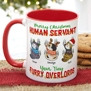 Merry Christmas-Personalized Accent Mug- Gift For Cat Lover- Christmas Gift - Coffee Mug - GoDuckee