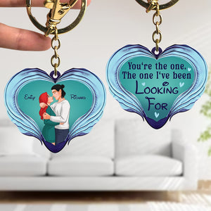Personalized Gifts For Couple Keychain You're The One 07qhqn100124da - Keychains - GoDuckee