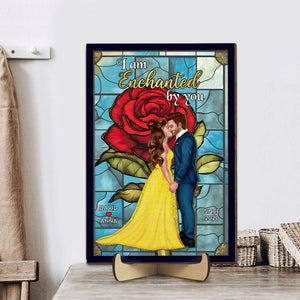 Personalized Gifts For Couple Wood Sign I Am Enchanted By You 05HTPU060224PA - Wood Signs - GoDuckee