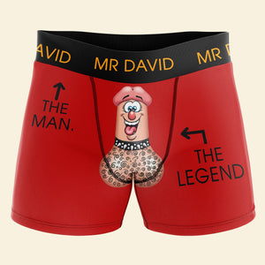 Personalized Gifts For Men Boxer Briefs The Man The Legend 03ohqn100124 - Boxer Briefs - GoDuckee