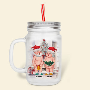 Couple, Old & Wrinkly, Personalized Mason Jar, Christmas Gifts For Couple, 04TOPO140923DA - Drinkware - GoDuckee