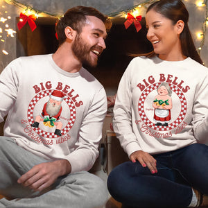 Big Bells- Personalized Couple Sweatshirts-Gift For Him/ Gift For Her- Christmas Gift- Couple Sweatshirts - Shirts - GoDuckee