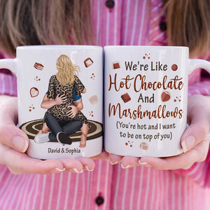 Personalized Gifts For Couple Coffee Mug We're Like Hot Chocolate - Coffee Mugs - GoDuckee