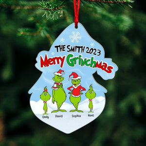 Merry Christmas-Personalized Acrylic Ornament- Gift For Family- Christmas Gift- PW17-AONMT-01htqn181023 - Ornament - GoDuckee