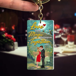 Couple, Keeps Us Together, Personalized Keychain, Valentine Gift, Couple Gift, 05OHPO191223PA - Keychains - GoDuckee