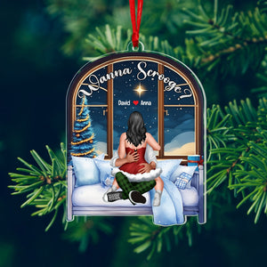 Wanna Scrooge? Personalized Couple Ornament, Christmas Gift For Couple - Ornament - GoDuckee