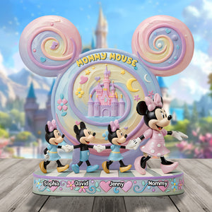 Personalized Gift For Mom Plaque, Mommy Mouse 02qhtn210425 - Shaped Plaques - GoDuckee