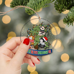 Cat, Look At The Toys Mom Bought Us, Personalized Ornament, Christmas Gifts For Cat Lovers - Ornament - GoDuckee