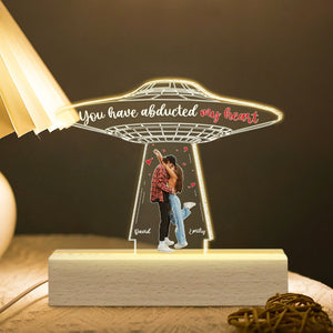 Couple, You Have Abducted My Heart, Personalized 3D Led Light, Valentine Gift, Couple Gift - Led Night Light - GoDuckee