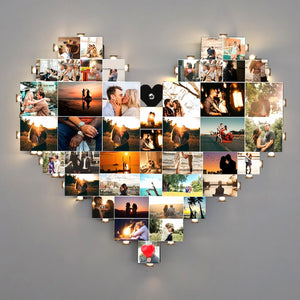 Custom Photo 05ACQN061223-01 Heart Shape Metal Wall Art - Metal Wall Art - GoDuckee