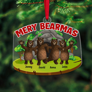Merry Bearmas, Personalized 04OHTN231123 Acrylic Ornament - Ornament - GoDuckee