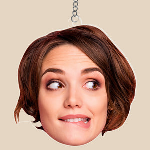 Custom Photo Face Shape Acrylic Keychain-Custom Photo keychain - Keychains - GoDuckee