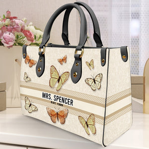 Personalized Leather Bag- Valentine Day Gift For Wife- Couple Gift - Leather Bag - GoDuckee