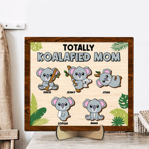 Personalized Gifts For Mom Wood Sign Totally Koalafied Mom Mother's Day Gifts - Wood Signs - GoDuckee