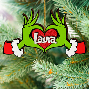 Christmas Ornament-Personalized Wood Ornament -Gift For Family- Christmas Gift- PW-2LWORM-02acqn210923 - Ornament - GoDuckee