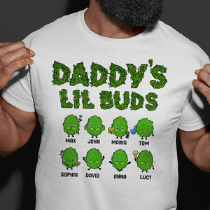 Personalized Shirt Gift For Dad Uncle Family- Daddy's Lil Buds EU - Shirts - GoDuckee