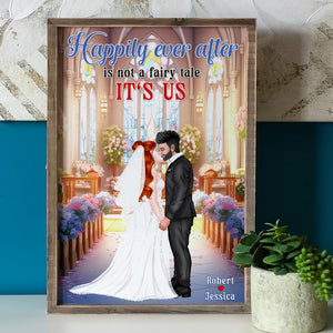 Happily Ever After Is Not A Fairy Tale-Personalized Canvas Print- Couple Gift - Poster & Canvas - GoDuckee