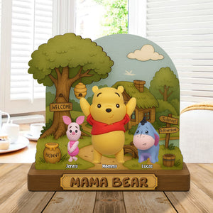 Personalized Gifts For Mom Plaque Mama Bear 05natn150425 - Shaped Plaques - GoDuckee