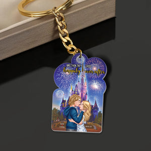 Personalized Gifts For Couple Keychain They Lived Happily 03htqn020224pa - Keychains - GoDuckee