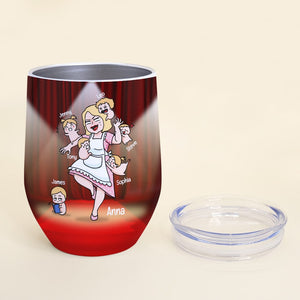 Mother, The Real Life Of A Working Mom, Personalized Mug, Mom Gifts - Wine Tumbler - GoDuckee