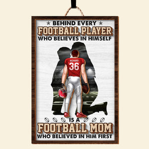 Personalized Gifts For Mom Wood Sign Football Mom - Wood Signs - GoDuckee