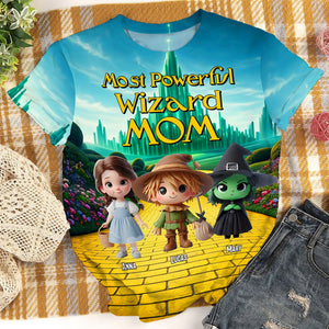 Personalized Gifts For Mom Shirt 04katn250225 Most Powerful Wizard Mom - AOP Products - GoDuckee