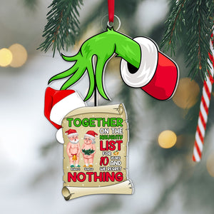 Couple, We Regret Nothing, Personalized Ornament, Christmas Gifts For Couple, 06OHPO161023DA - Ornament - GoDuckee