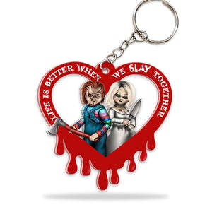 Life Is Better, Personalized Keychain, Gift For Couple 01huhn270623 - Keychains - GoDuckee