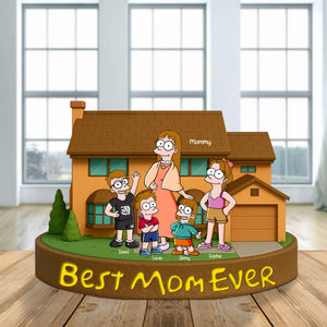 Personalized Gifts For Mom Plaque Best Mom Ever 04totn140425pa - Shaped Plaques - GoDuckee