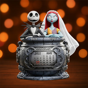 Skull Couple Personalized Anniversary Gifts For Couple Plaque 05totn140725 - Shaped Plaques - GoDuckee