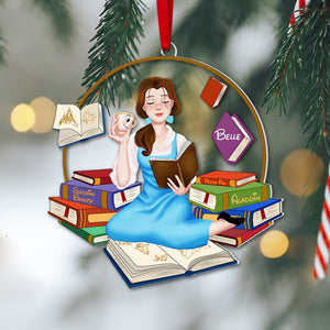 Year Of Books, Personalized Book Ornament, Book Lover Gift, 03HUPO291123PA - Ornament - GoDuckee
