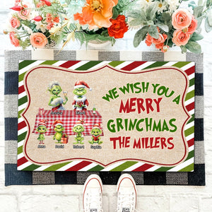 Family-Personalized Door Mat- Gift For Family- Christmas Gift- Family Door Mat GO1DOR-03acqn141023 - Doormat - GoDuckee