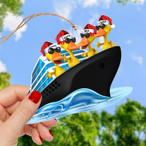 Cruising Duck-Personalized Ornament -PW-CSO-ACRYLIC-01qhqn300923 - Ornament - GoDuckee