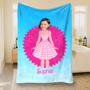 Kids, Custom Kid Photo Personalized Blanket, Christmas Gifts For Kids, 03NAPO151123 - Blanket - GoDuckee