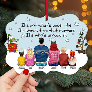 Family, Under the Christmas Tree, Personalized Ornament, Christmas Gifts For Family - Ornament - GoDuckee