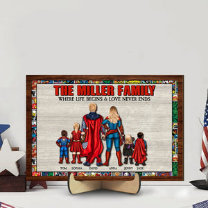 Personalized Gifts For Family Wood Sign Where Life Begins And Love Never Ends 01natn200224pa - Wood Signs - GoDuckee