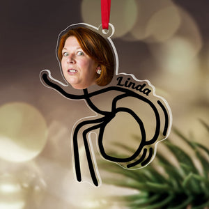 Funny Christmas Ornament, Acrylic Custom Face Ornament, Gift For Xmas - Ornament - GoDuckee