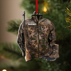 Hunting, Personalized Ornament, Christmas Gifts For Hunting Lovers - Ornament - GoDuckee