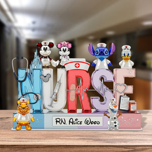 Cartoon Nurse Plaque - Personalized Gifts For Nurse 04ohtn270525 - Shaped Plaques - GoDuckee