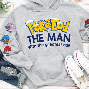 The Man With The Greatest Balls, Personalized Family Shirt, 3D AOP Shirt 3DAP-01OHTN190923-01, Gift For Dad, Gift For Grandpa - AOP Products - GoDuckee