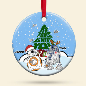 I Want To Roll With You For The Rest Of My Life, Couple Gift, Personalized Ceramic Ornament, Movie Couple Ornament, Christmas Gift 03HTPO110723 - Ornament - GoDuckee