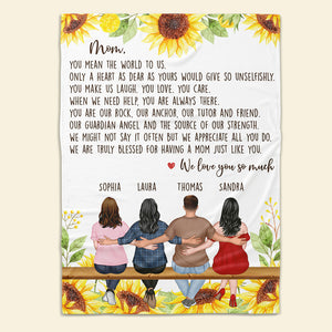 You Mean The World To Me, Family Blanket - Blanket - GoDuckee