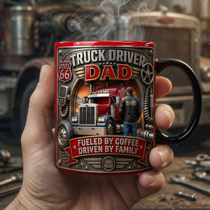 Truck Driver Dad Magic Mug - Personalized Father's Day Gifts 02TYLU060526 - Coffee Mug - GoDuckee