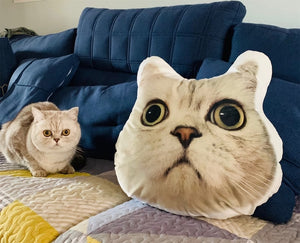 Pet Custom Shape Pillow, Upload Pet's Photo, Gift For Pet Lovers - Pillow - GoDuckee