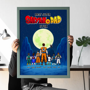 Best Dad Ever, Personalized Canvas Poster, Gift For Dads, 01huhu010623hh - Poster & Canvas - GoDuckee