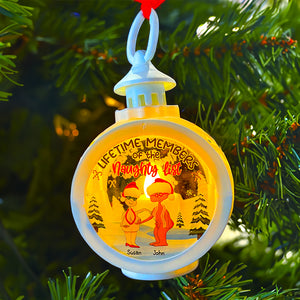 Lifetime Members Of The Naughty List, Couple Gift, Personalized Light Ornament, Old Couple Ornament, Christmas Gift - Ornament - GoDuckee