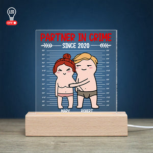 Romantic Couple, Love You Forever, Personalized 3D Led Light, Gifts For Funny Couple - Led Night Light - GoDuckee