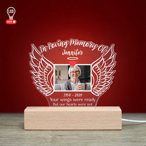 In Loving Memory Of Personalized Custom Photo 3D Led Light Gift For Family - Led Night Light - GoDuckee